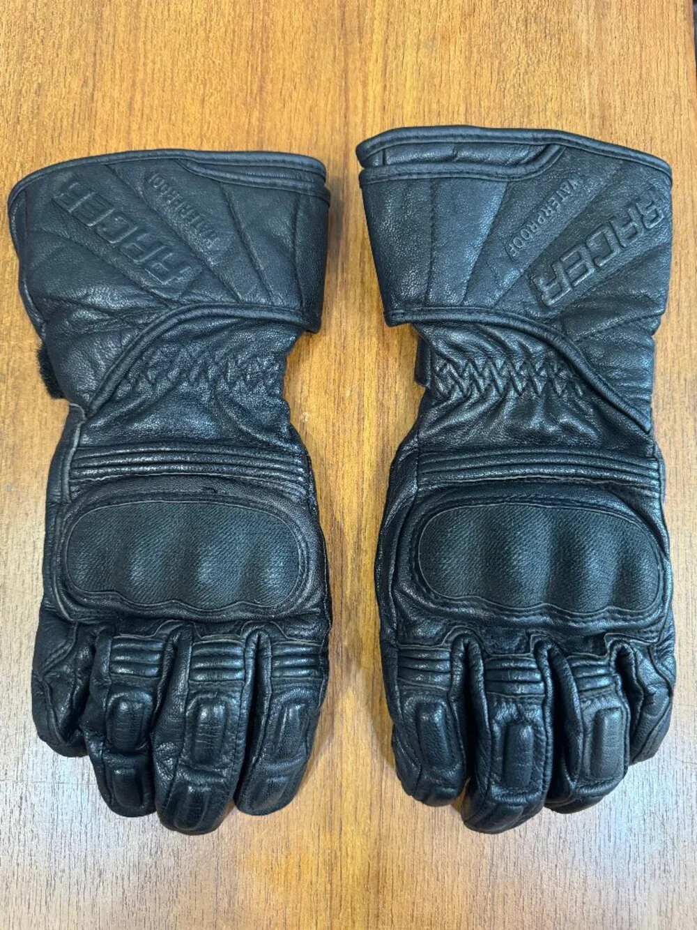 Racer Leather Motorcycle Gloves Women Waterproof size medium